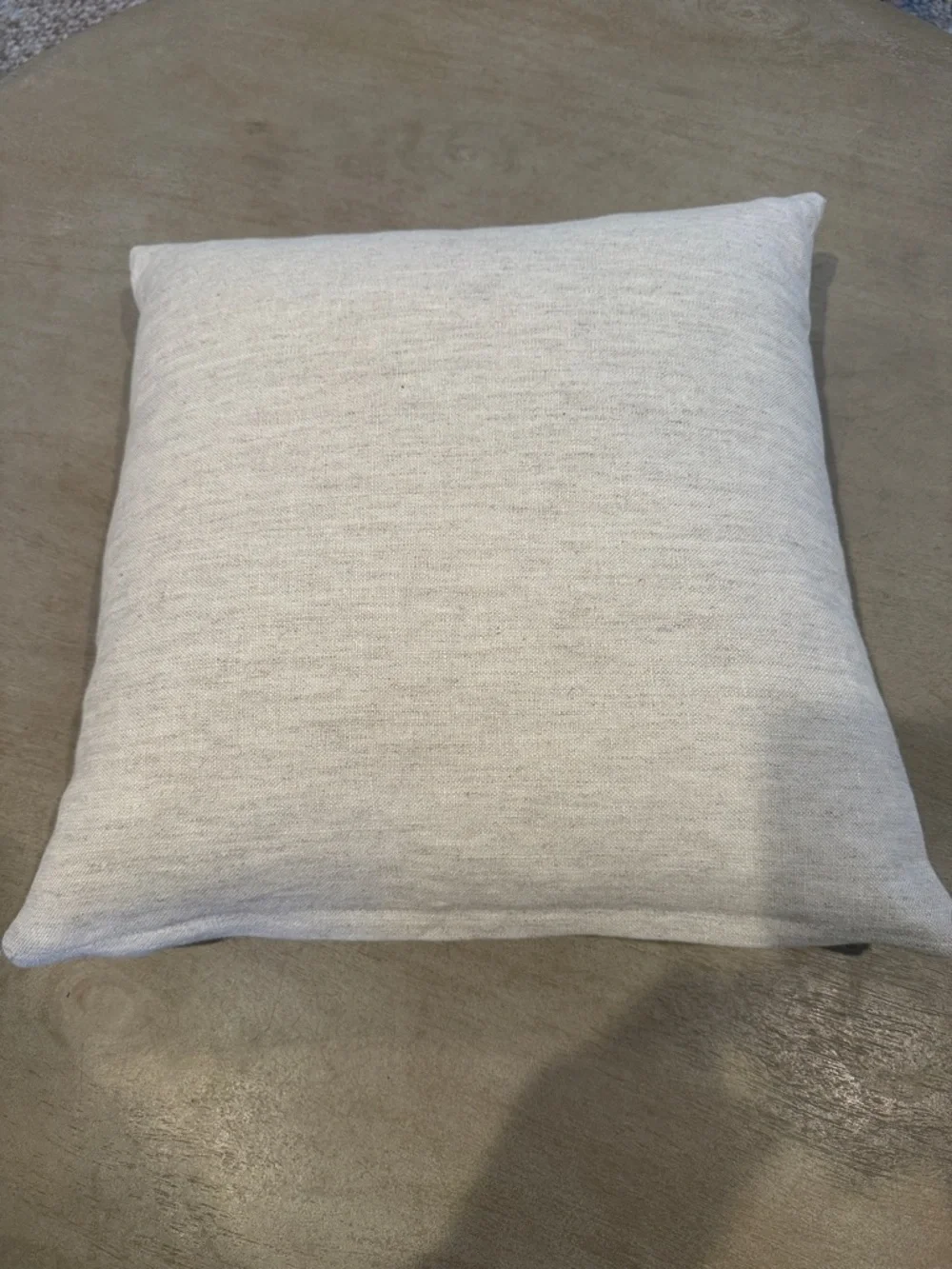 Cream Pillow with Brown Nest Print Accent Pillow